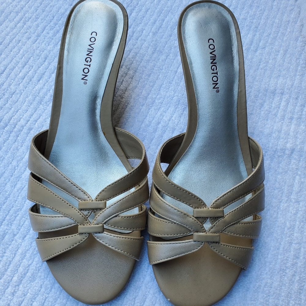 Covington Open Toe Heeled Sandal